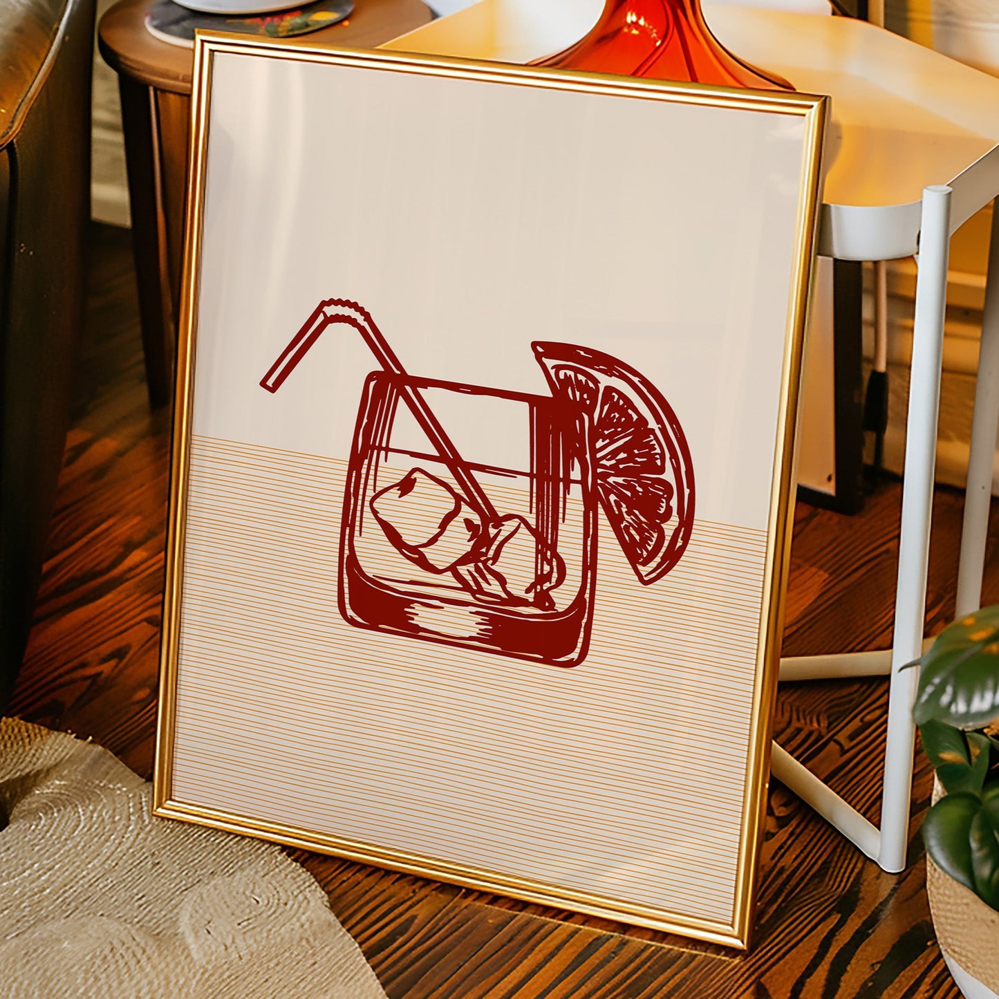 Crimson Cocktails Paint Summer Lines