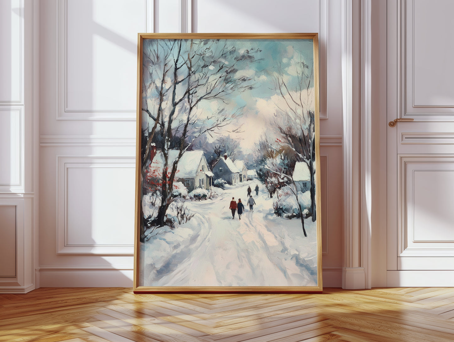 Footsteps Through Winter's Embrace