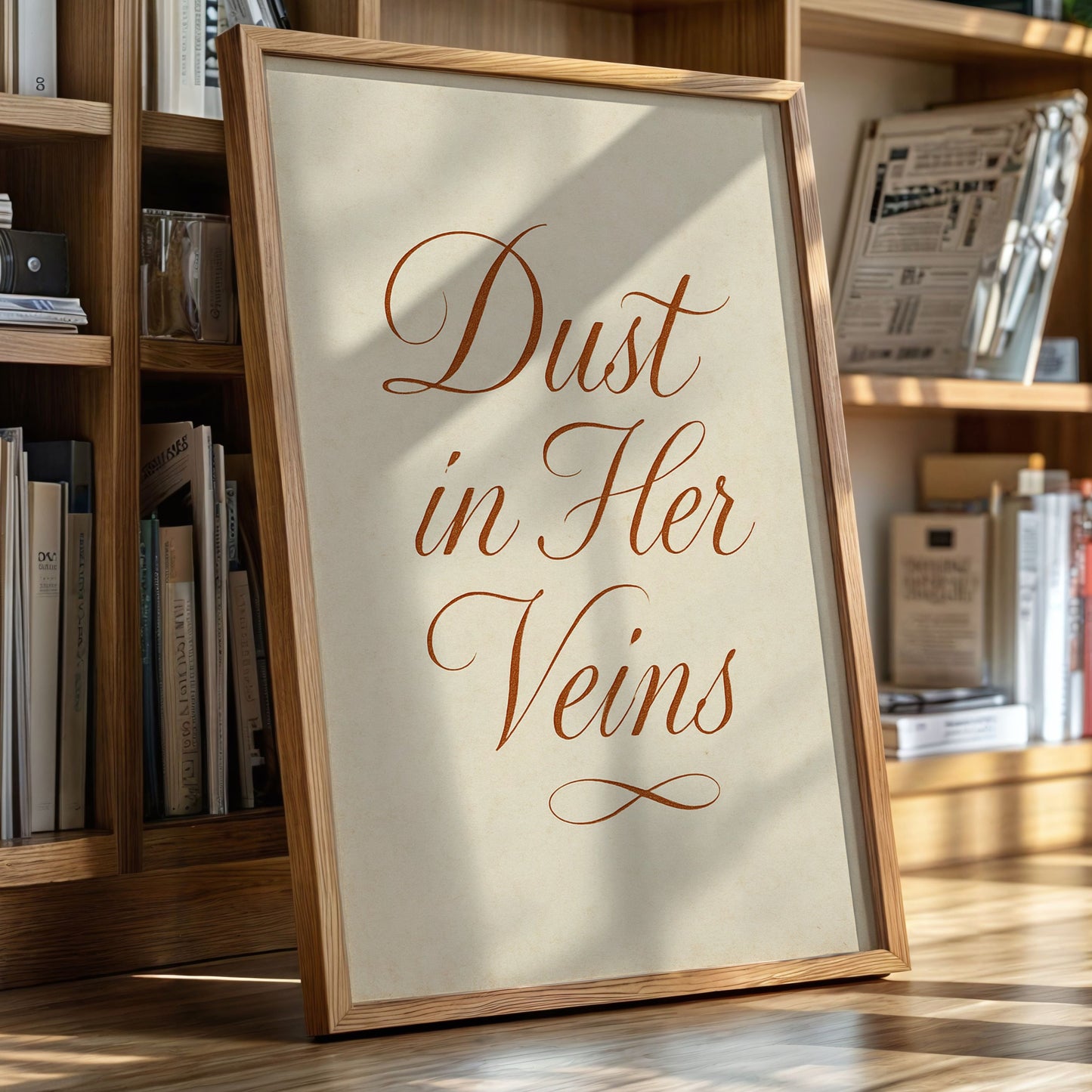 Dust in Her Veins Western Calligraphy Print