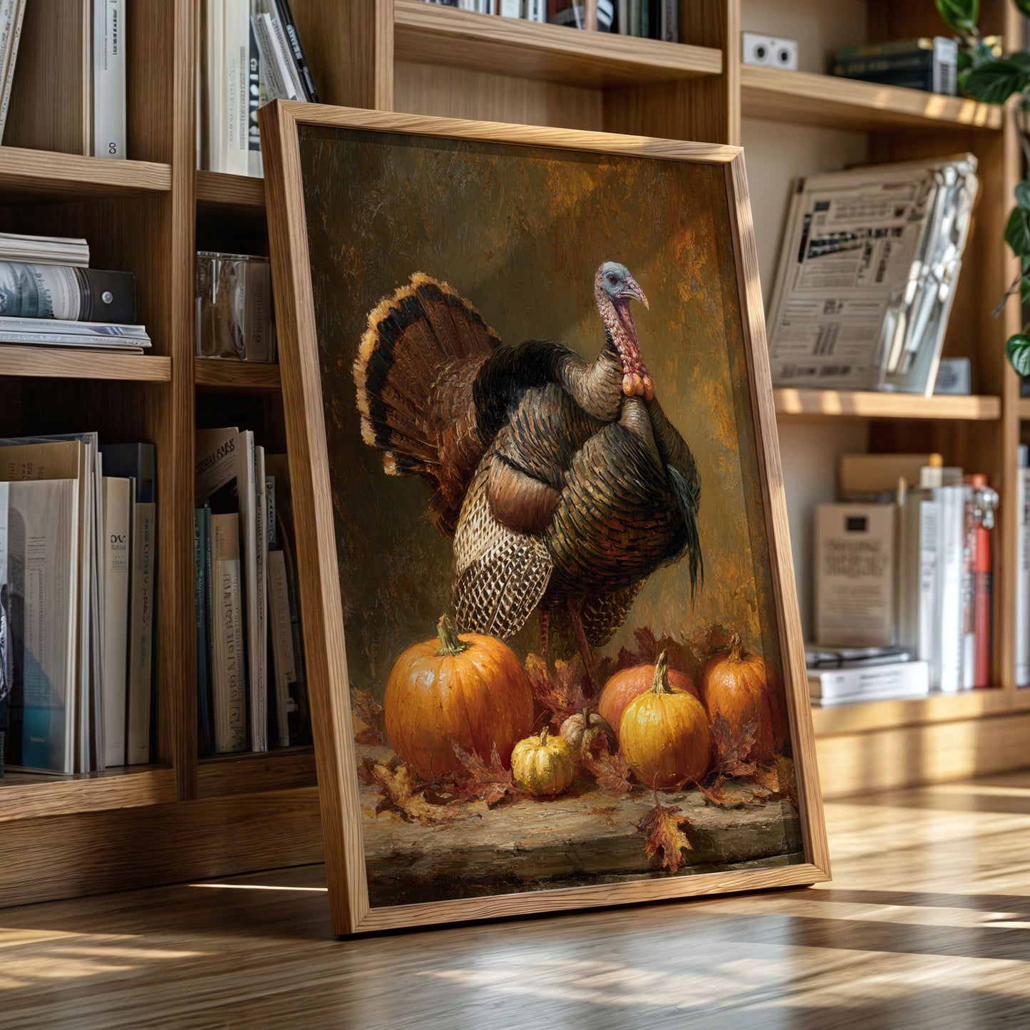 Harvest Pride Among Autumn Pumpkins