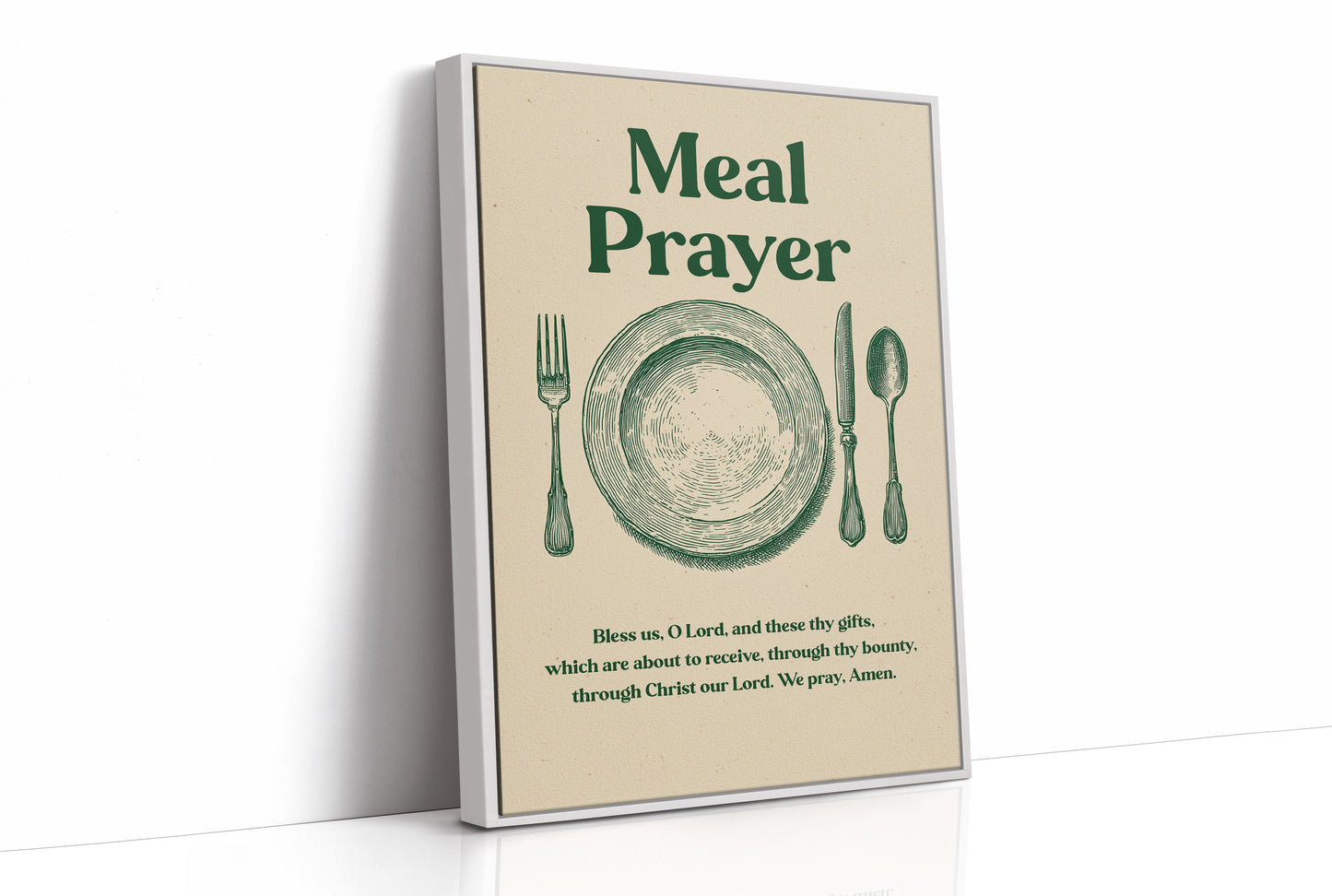 Grace Before Wooden Table Gatherings