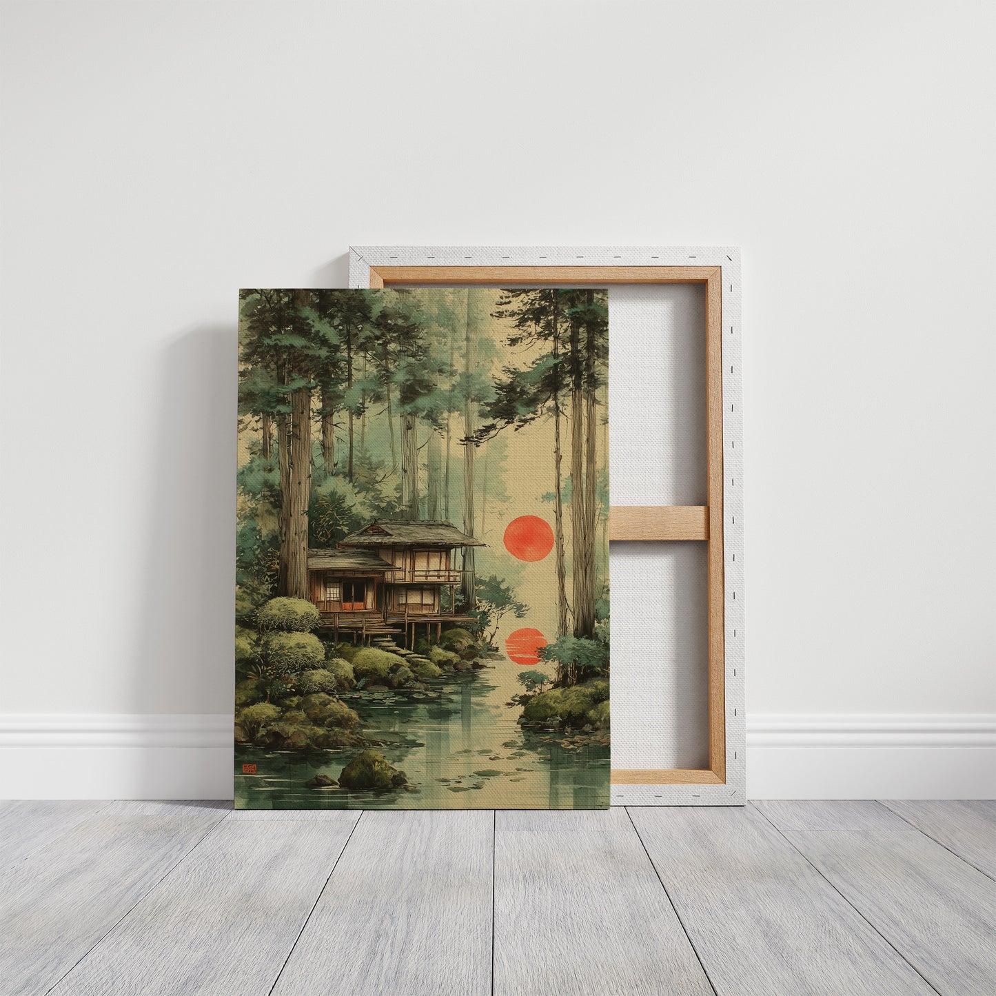 Forest Cabin Greets Twin Suns