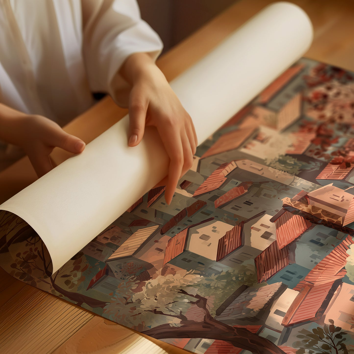 Terracotta Rooftops Climb The Hillside