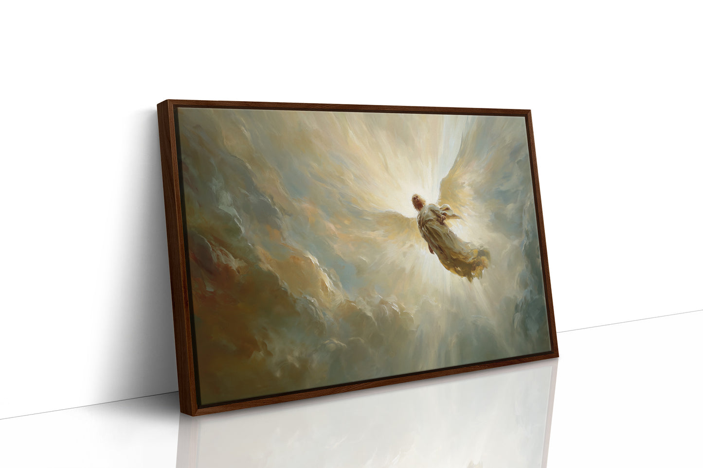 Celestial Ascension Through Radiant Light