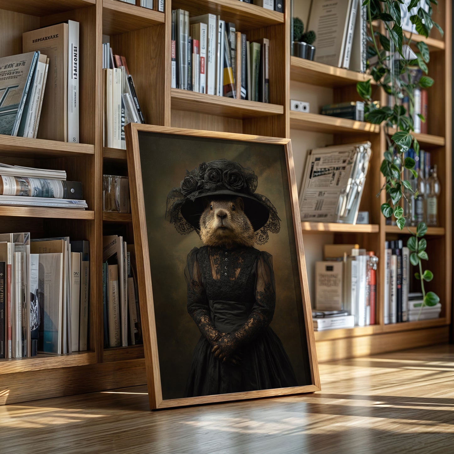 Elegant Rodent in Victorian Attire