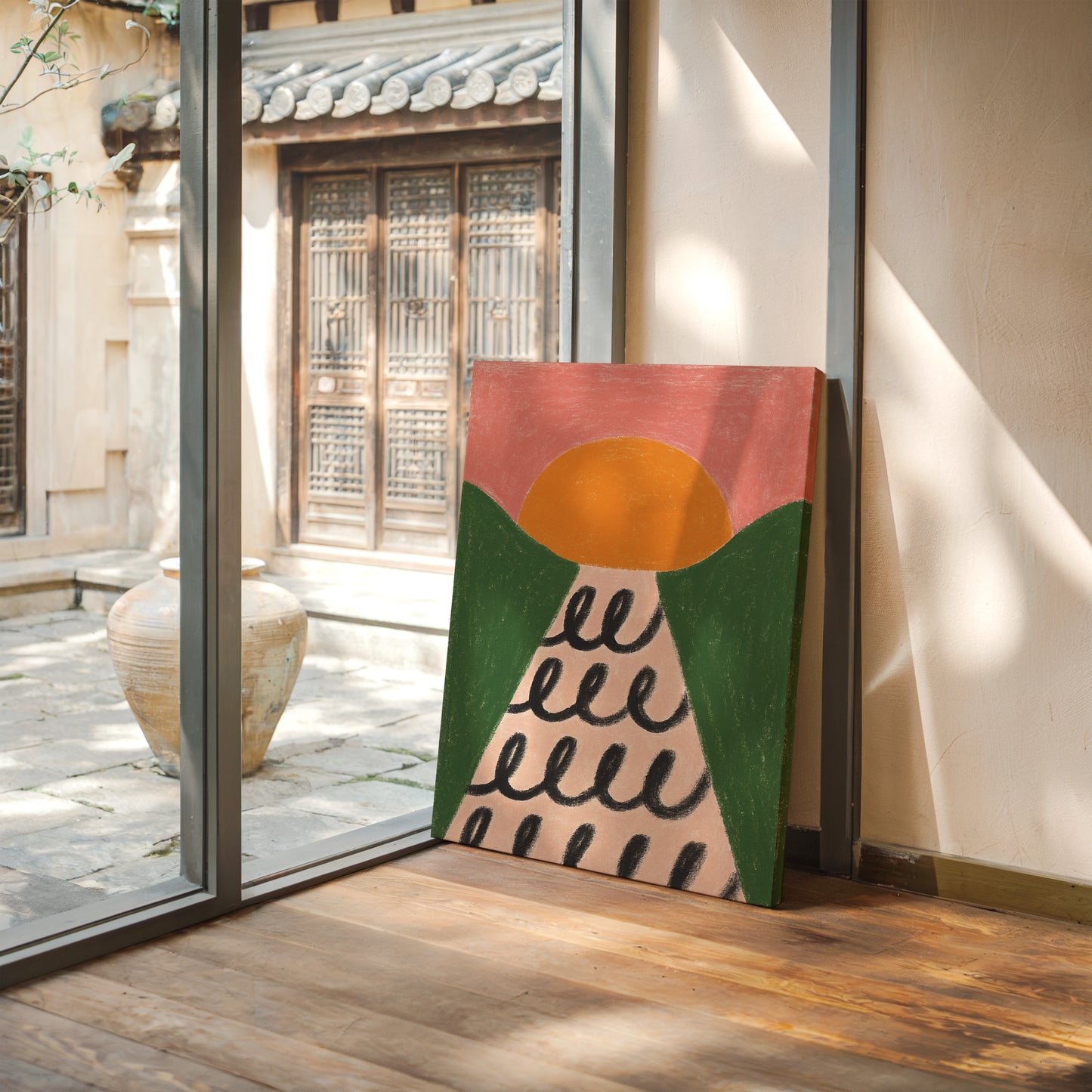 Morning Waves Roll Through Hills