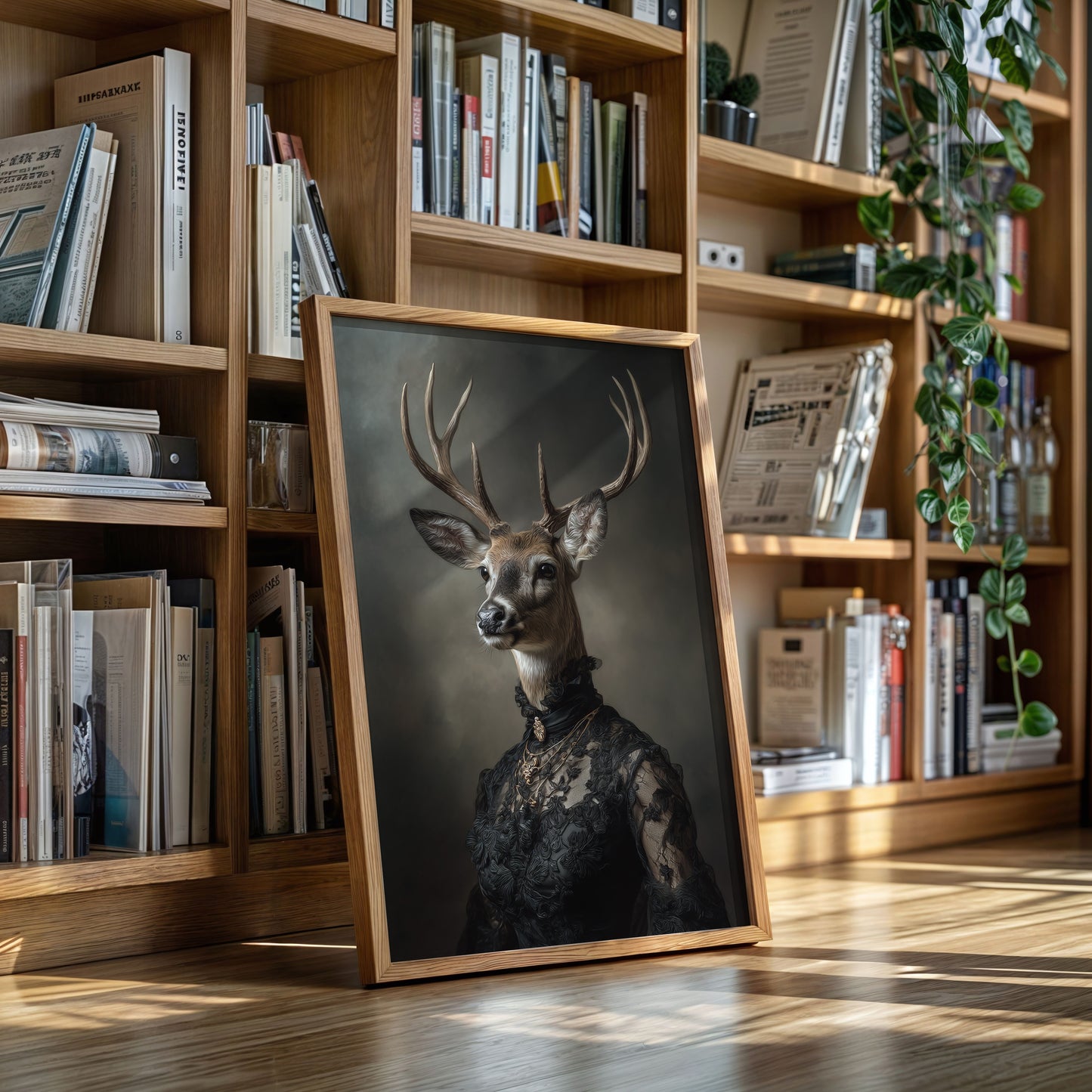 Regal Stag in Elegant Attire