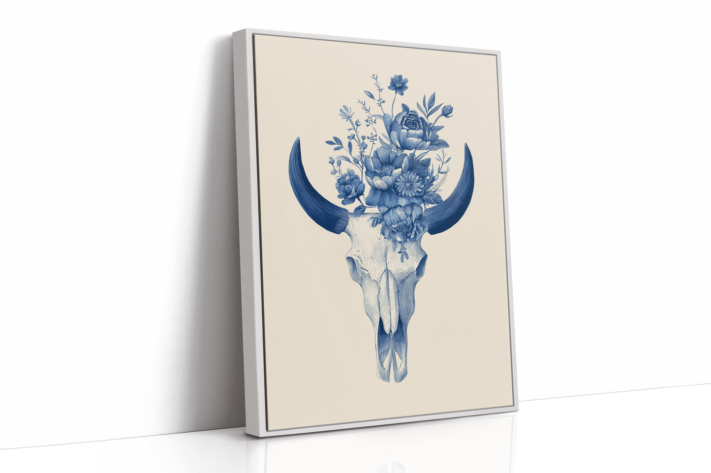 Indigo Bloom Upon Ancient Bone