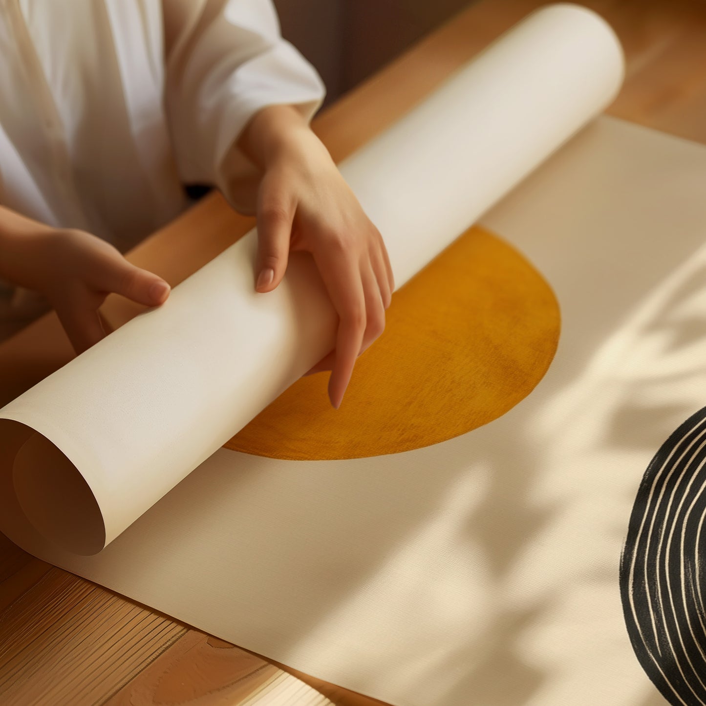 Solar Balance in Black and Gold