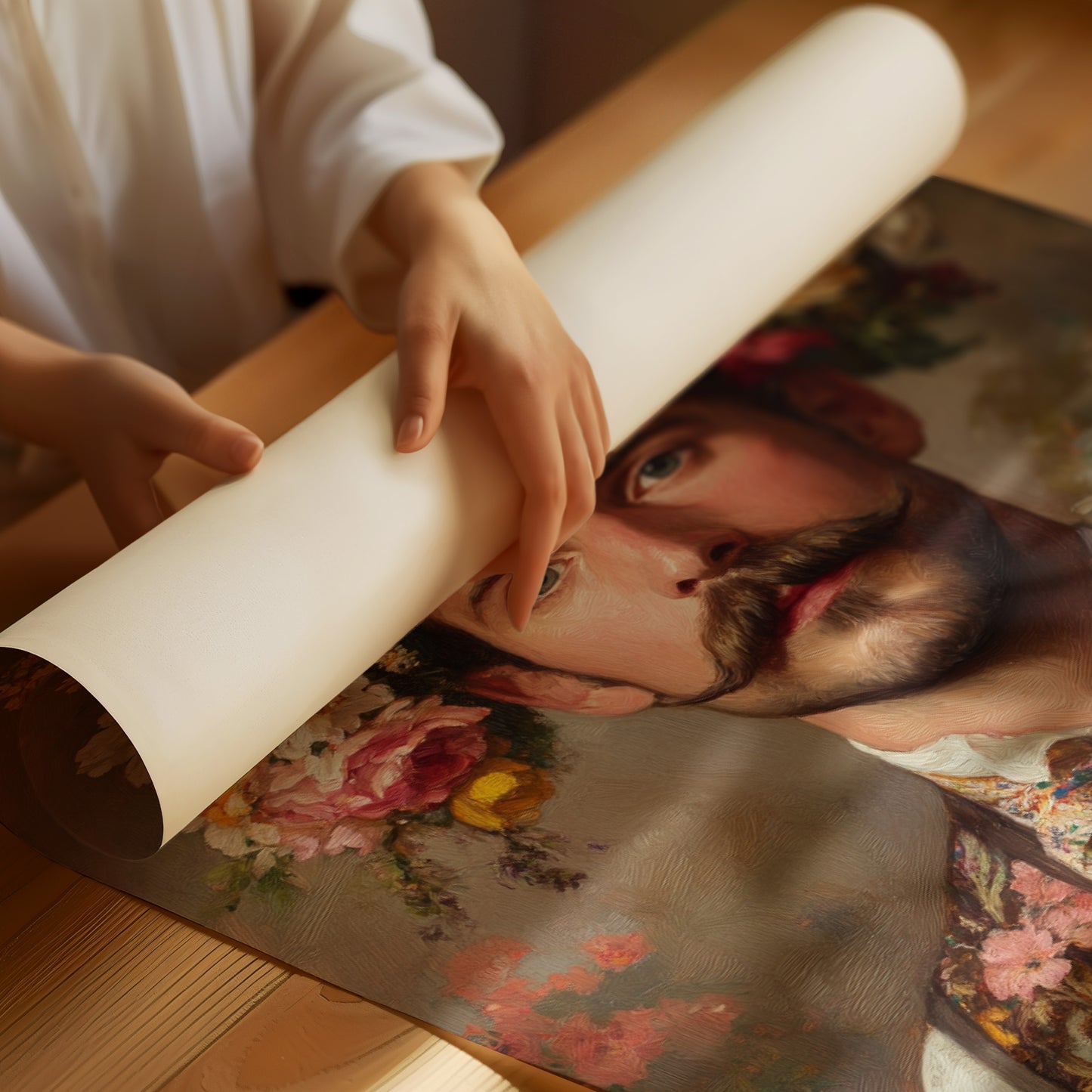 Floral Crown and Velvet Charm