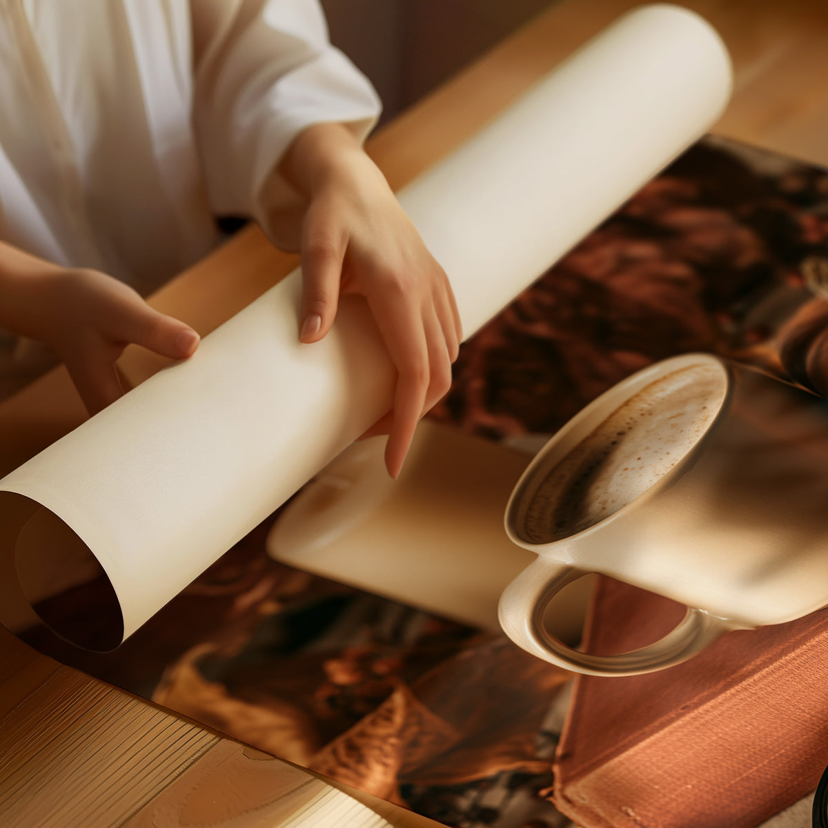 Novel Idea: More Coffee, rolled matte poster print