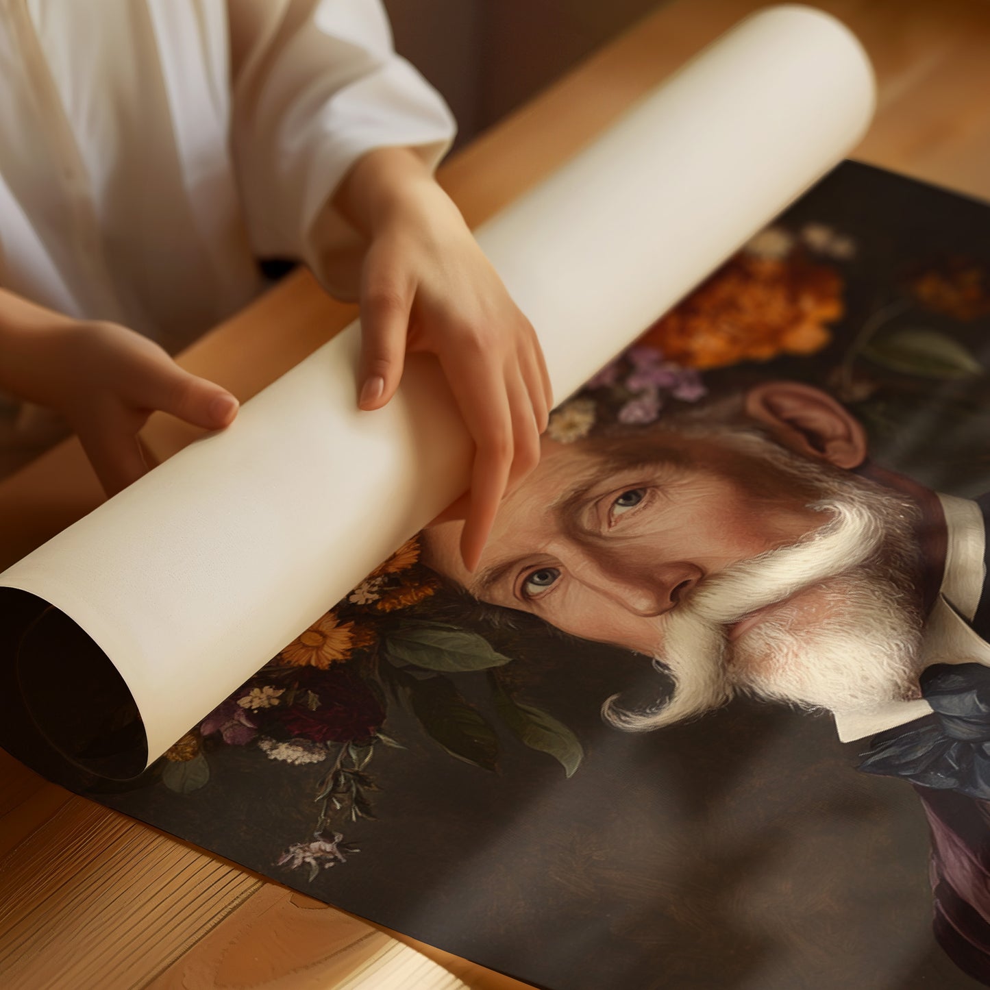 Velvet Gentleman in Wildflower Crown