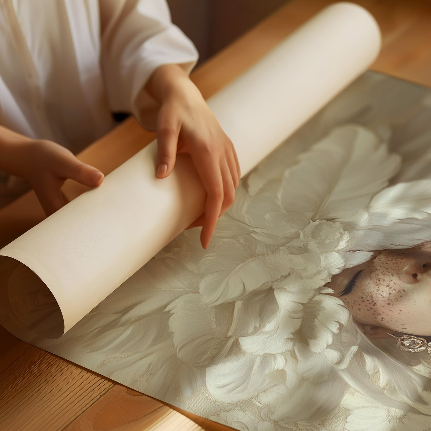 Whispers of Ivory Feathers