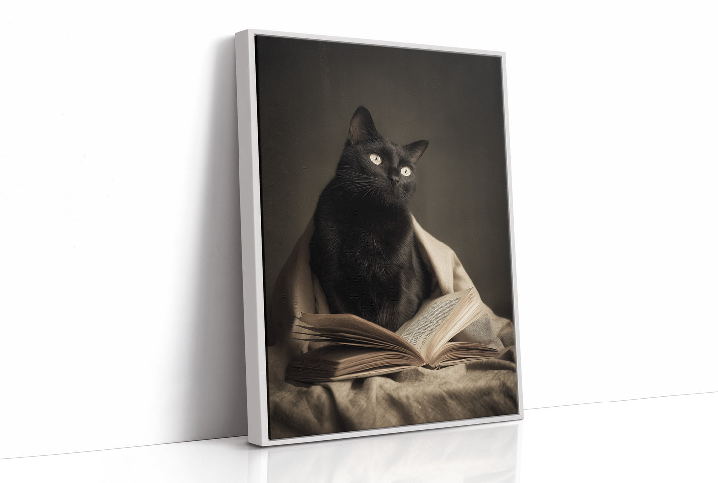 Midnight Scholar With Luminous Eyes