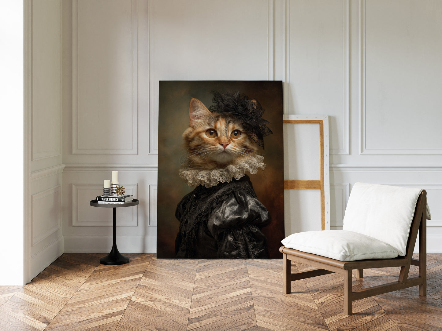 Regal Feline in Victorian Attire