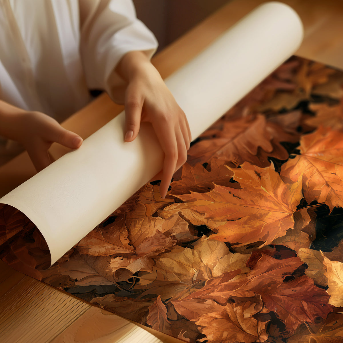 Leaf Me Alone, I’m Resting, rolled matte poster print