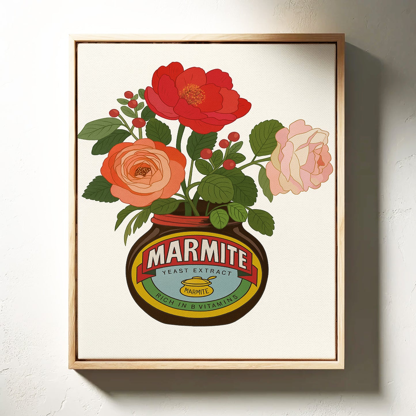 Roses in a Marmite Jar