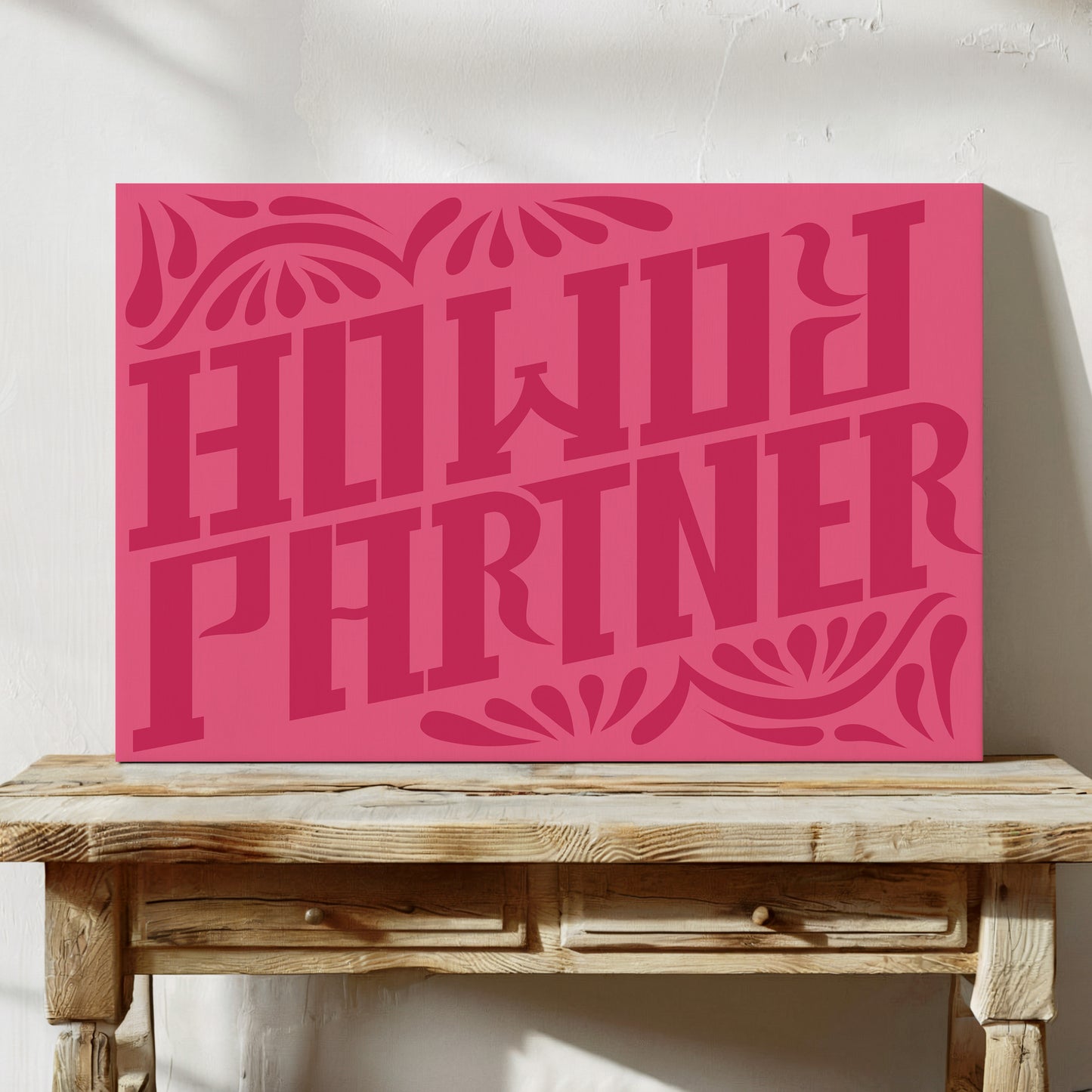 Howdy Partner in Playful Pink Western Style
