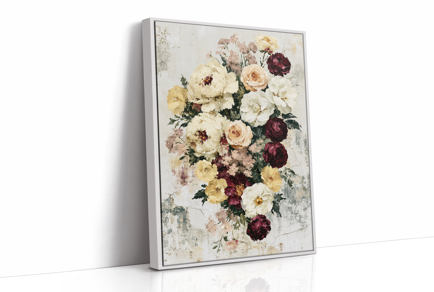 Bouquet on Weathered Stone