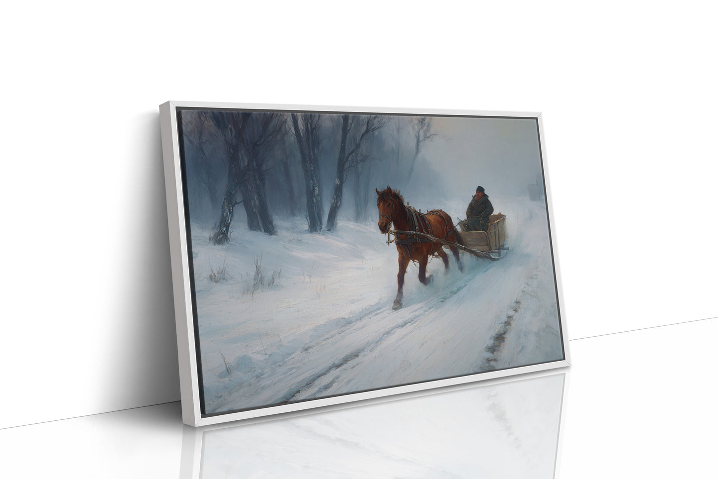 Winter's Tale Through Birch And Snow