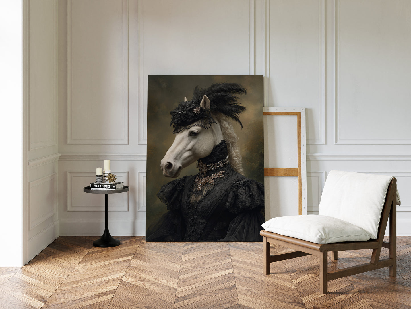 Elegance Draped in Midnight Silk