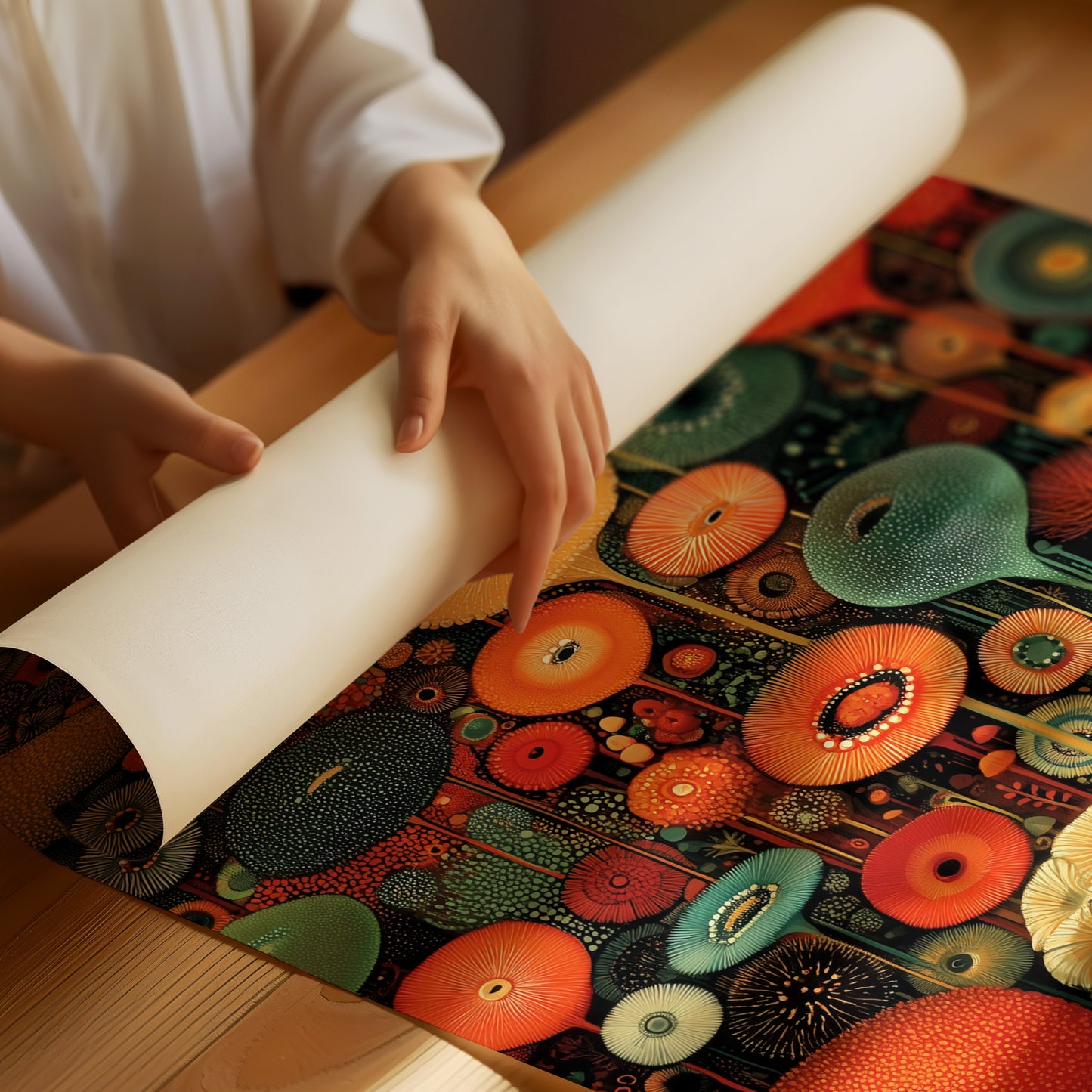 Midnight Garden Blooms In Fire