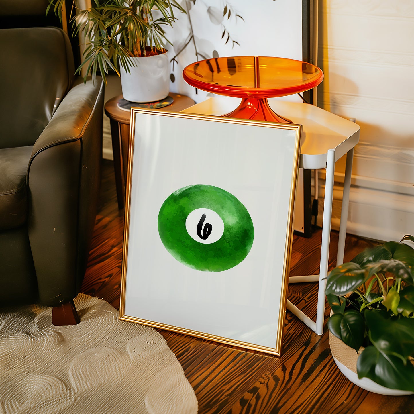 Lucky Six Floats In Emerald Depths