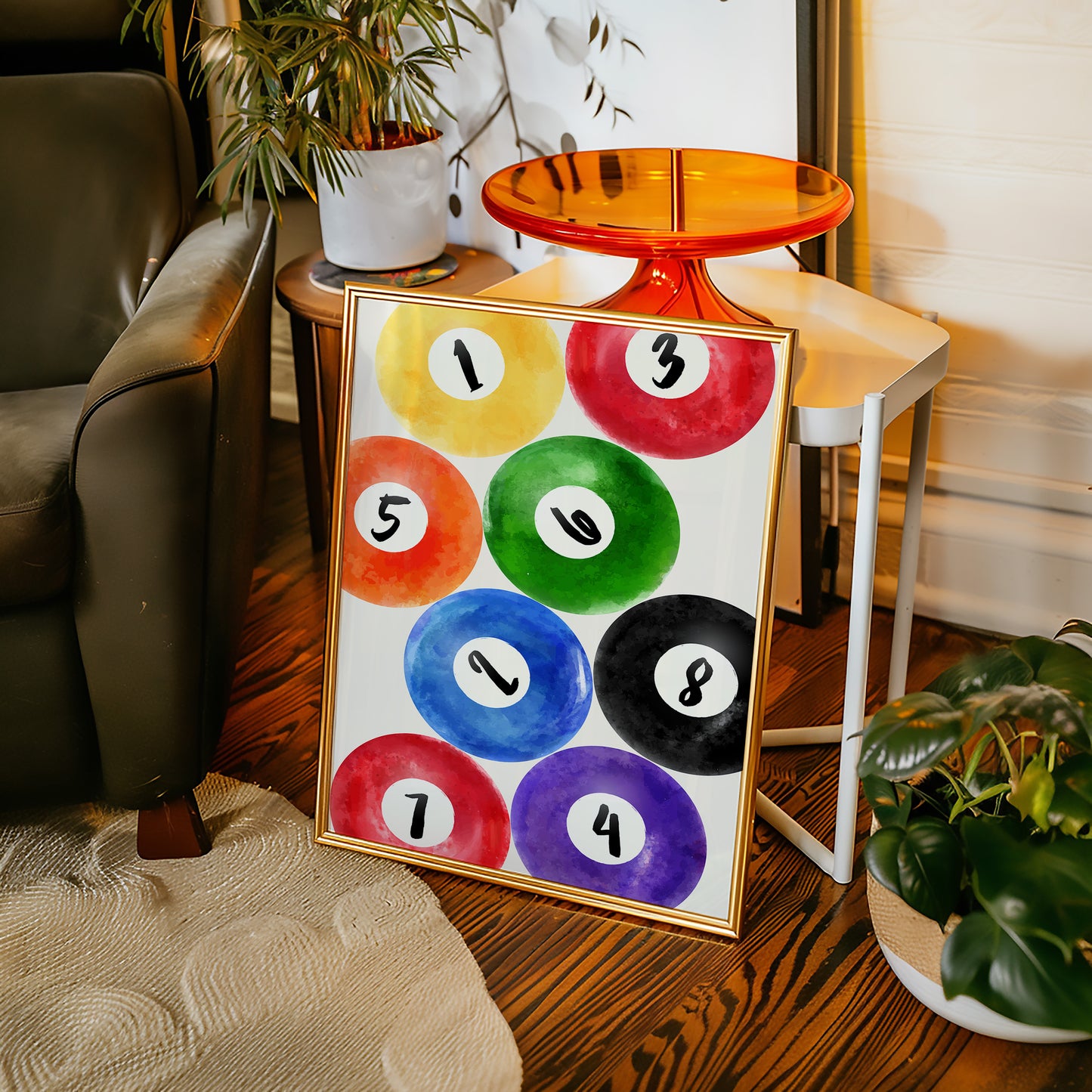 Lucky Numbers Dance In Watercolor