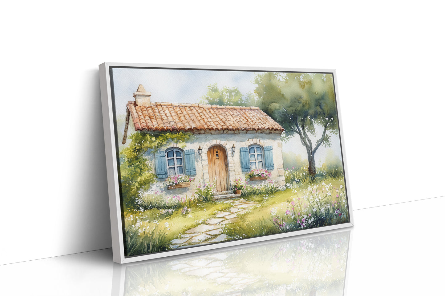 Summer Blooms By Cottage Door