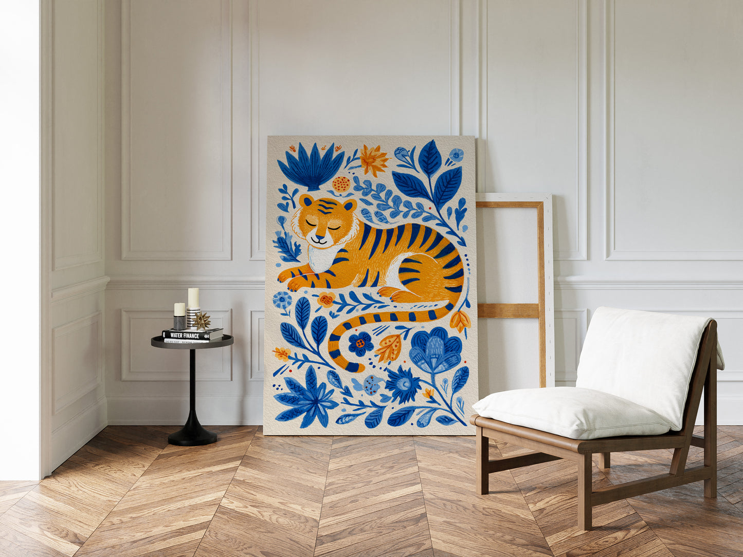 Amidst Flora, A Tiger Rests