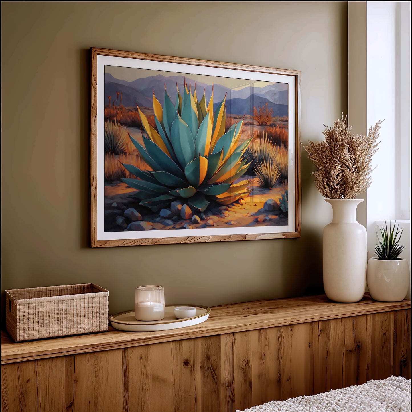 Agave Dances With Desert Light