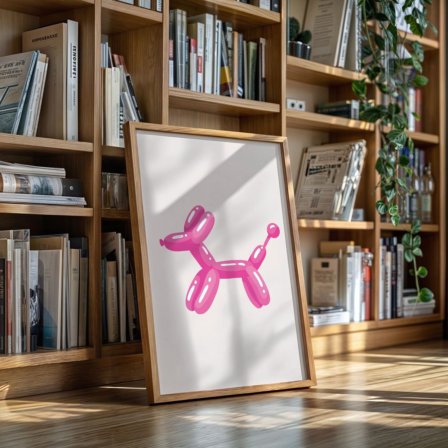 A Playful Moment in Pink