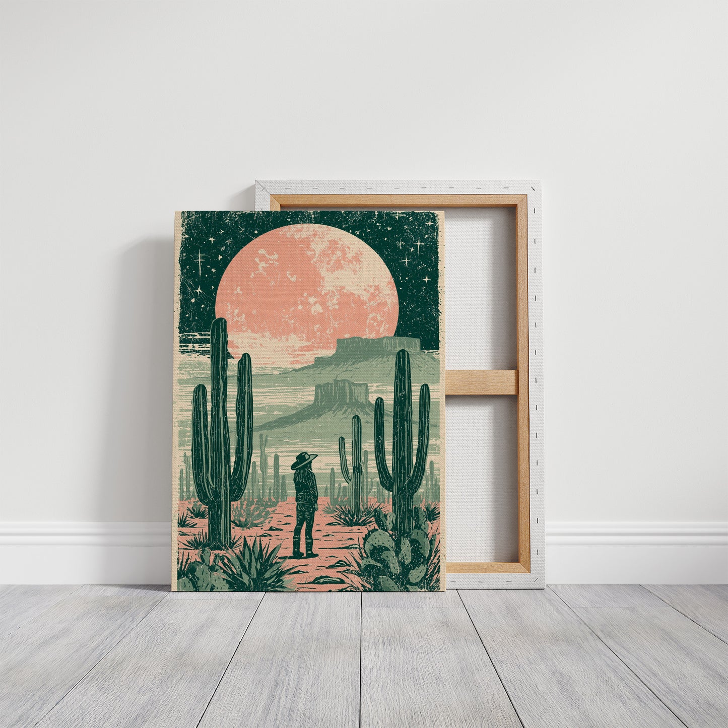 Standing Watch Beneath the Blush Moon