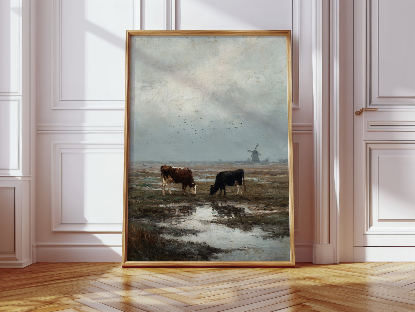 Beneath Clouds, Cows Repose