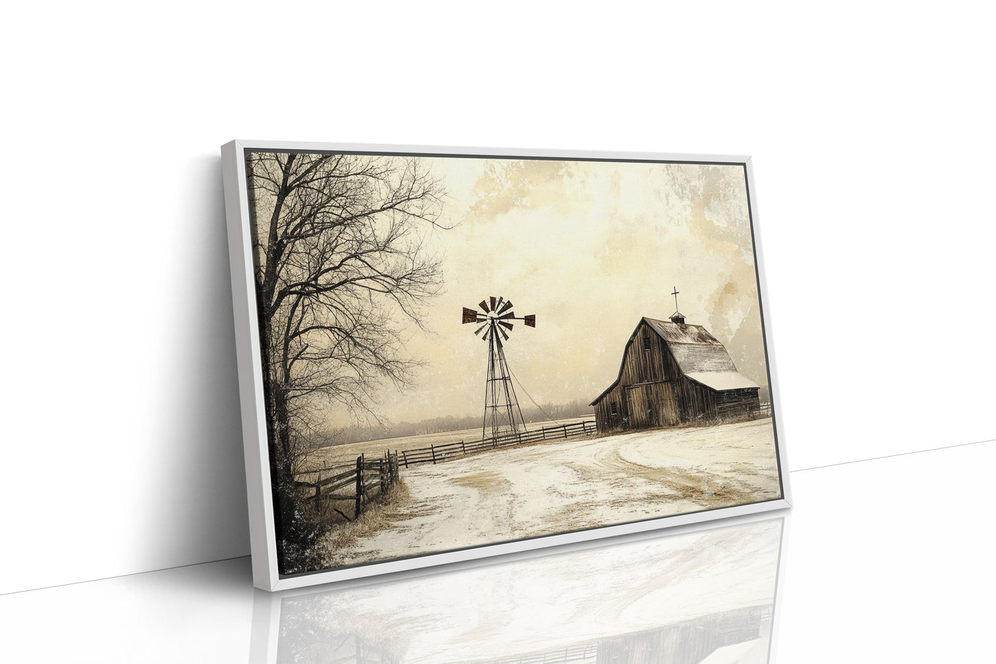 Winter Faith On Prairie Roads