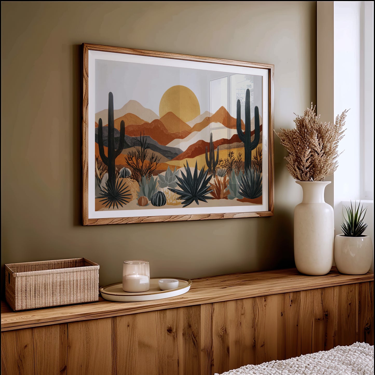 Agave Blooms Meet Desert Dawn