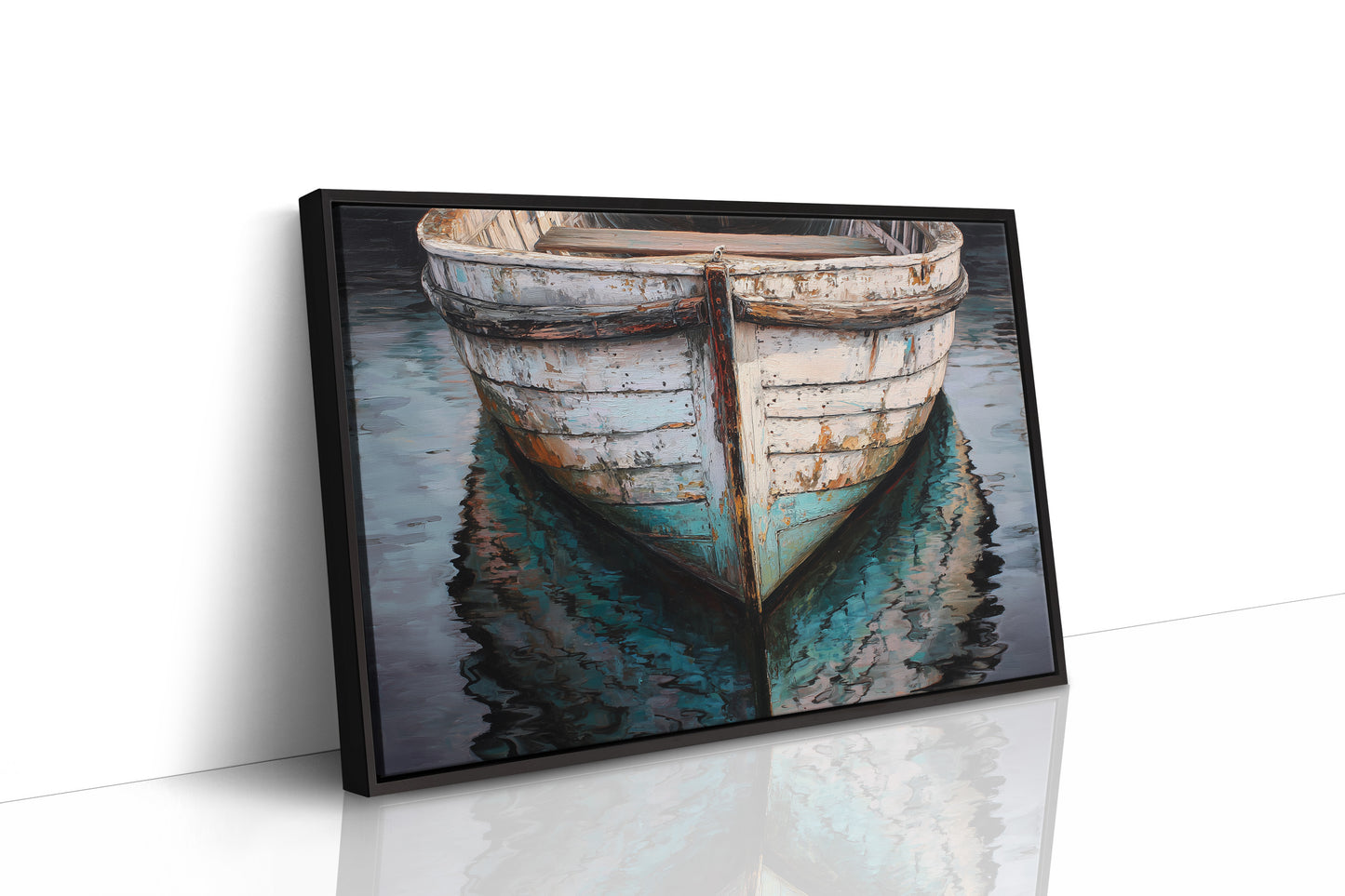 Weathered Hull Rests In Stillness