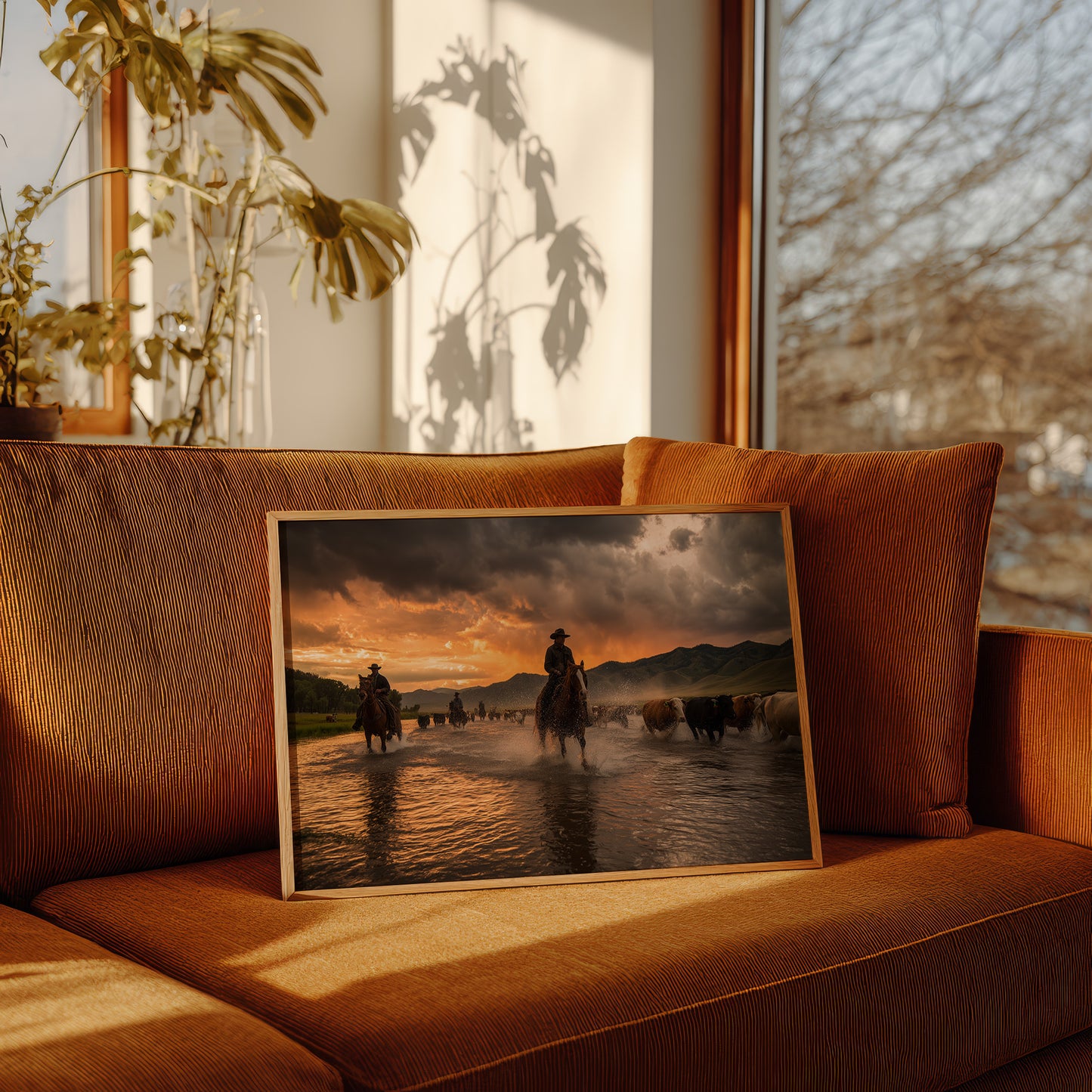 Sunset Waters Guide Cattle Home