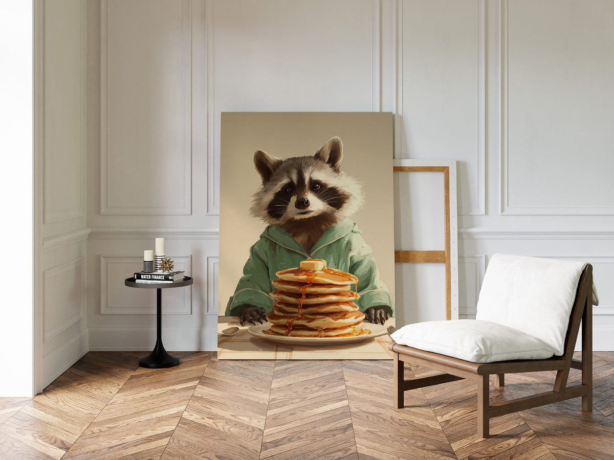 Morning Feast with a Furry Friend