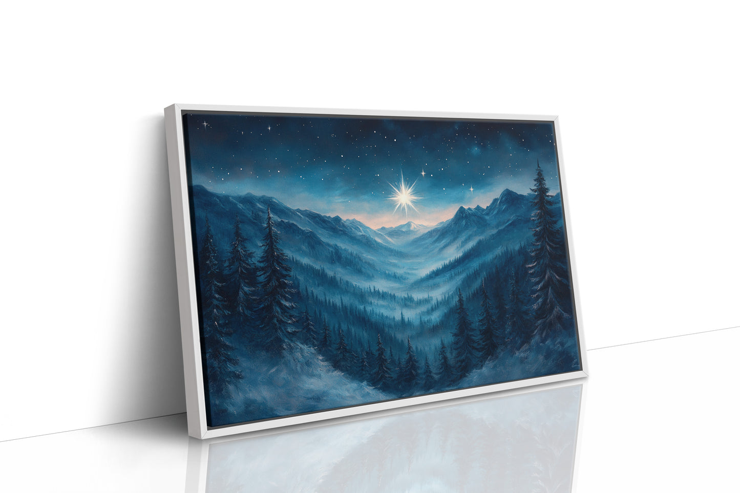 Northern Peaks Hold Winter's Light