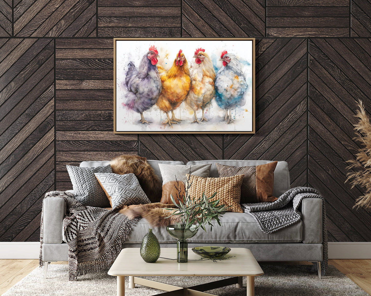Four Feathered Friends Strolling Together