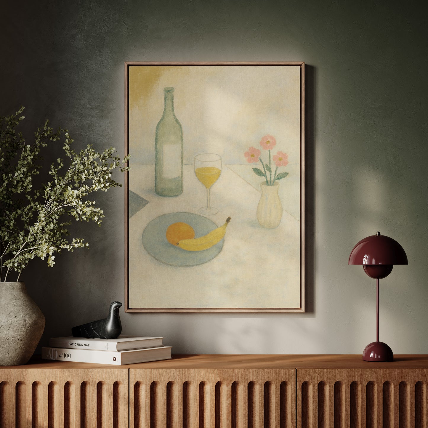 Banana and Wine in Morning Light