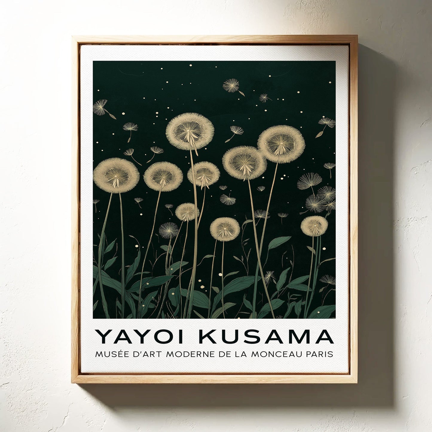 Ethereal Dandelion Dream – Kusama-Inspired Nightscape
