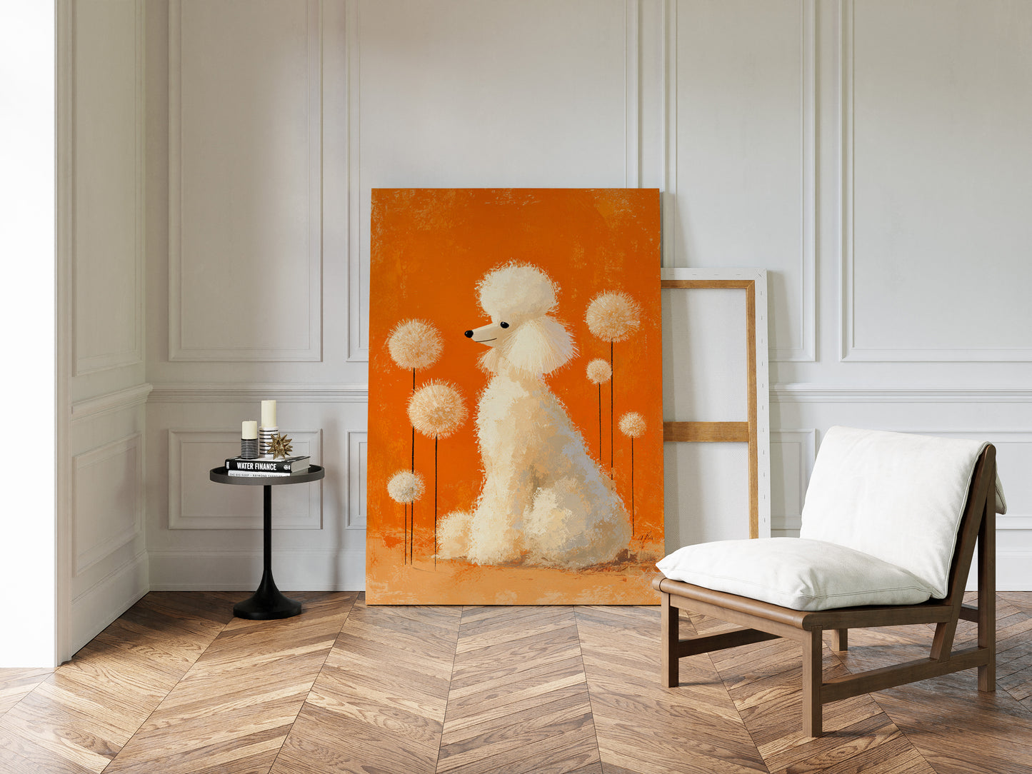 A Poodle's Playful Garden