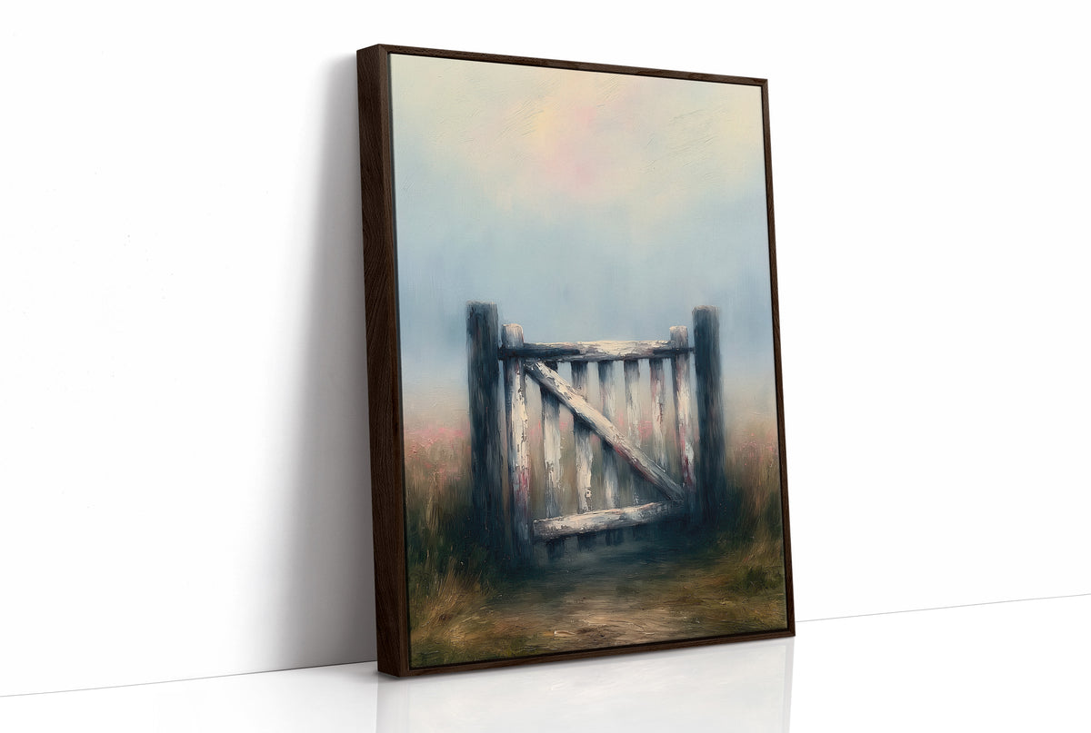 The Old Farm Gate at Dawn