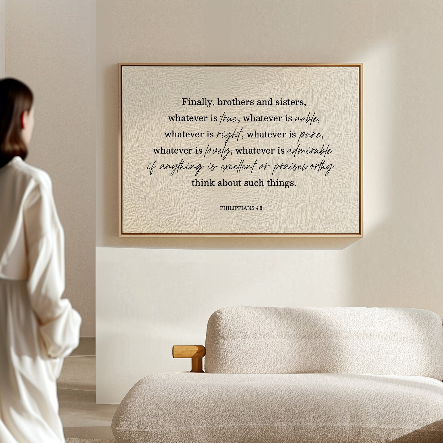 Think on These Things Philippians 4:8 Print