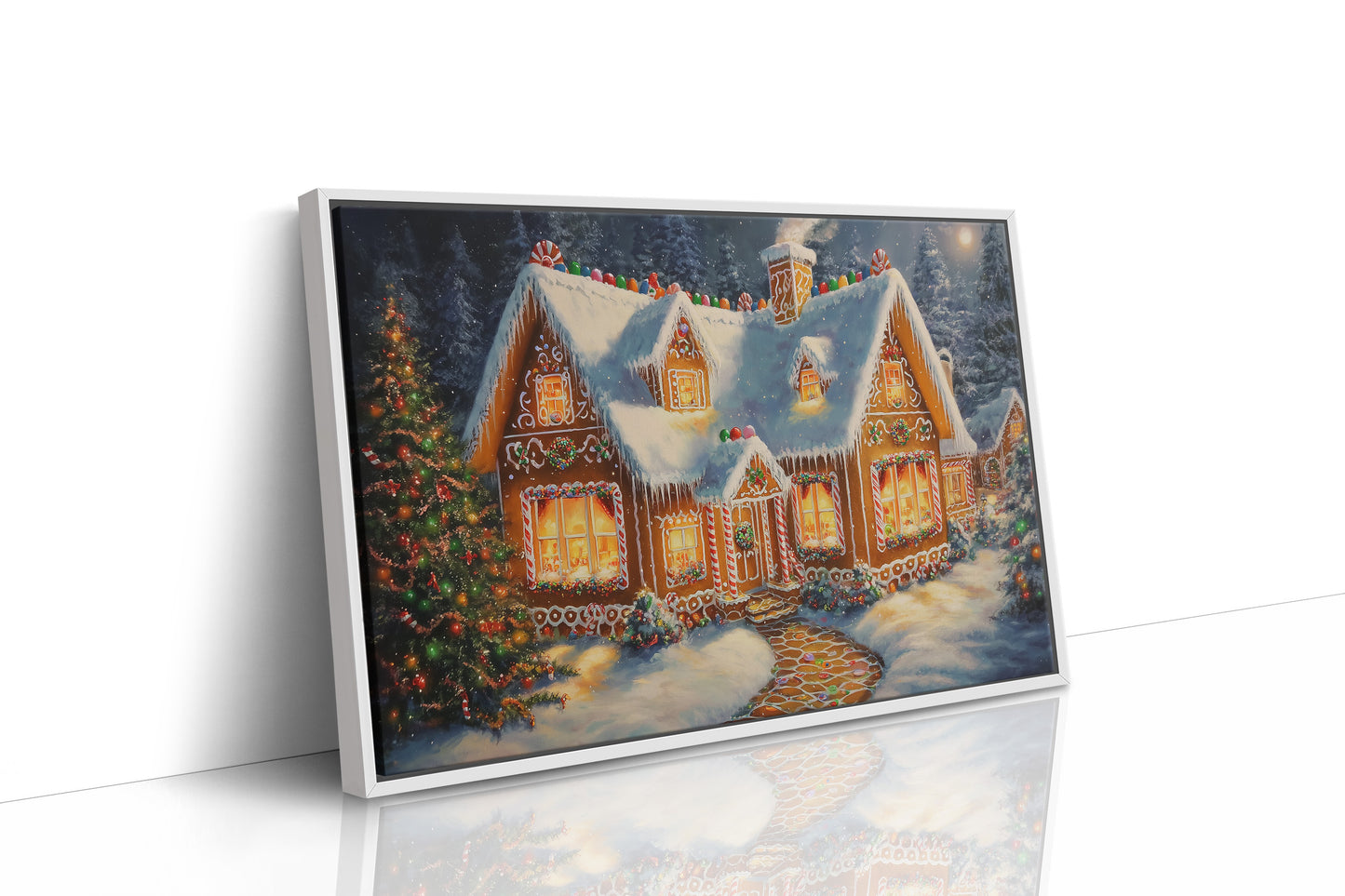 Frosted Gingerbread Glows At Midnight