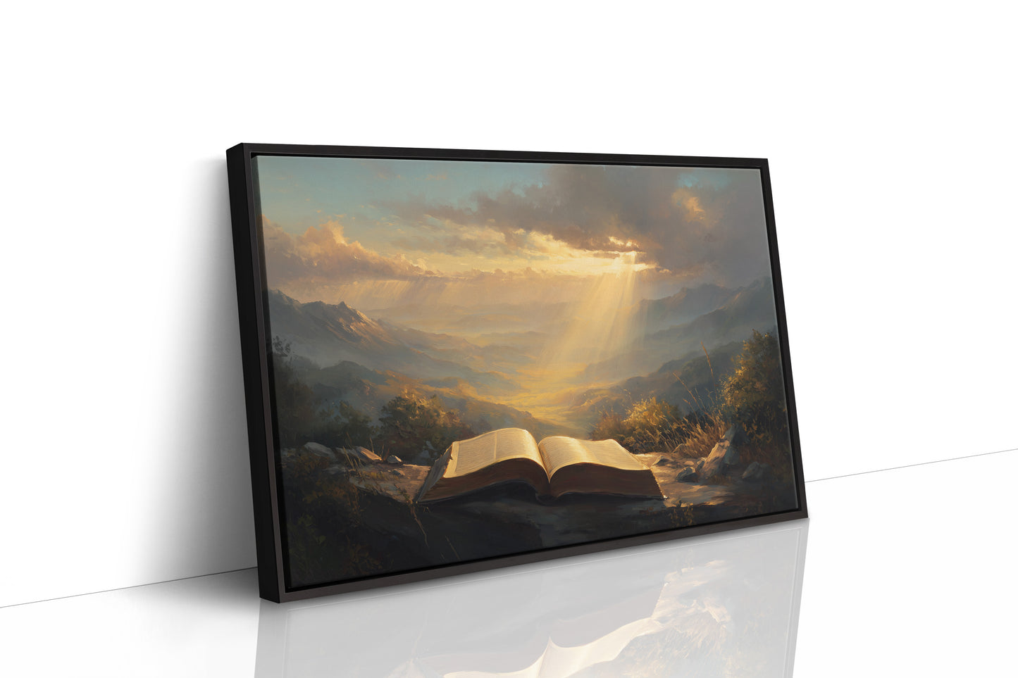 Sunbeams Illuminate Sacred Pages