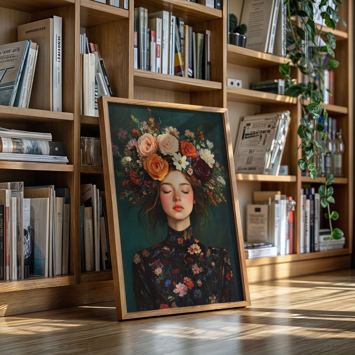 Floral Reverie in Midnight Bloom