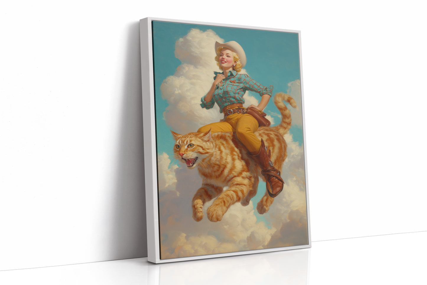 Feline Rodeo: Whiskers in the Sky